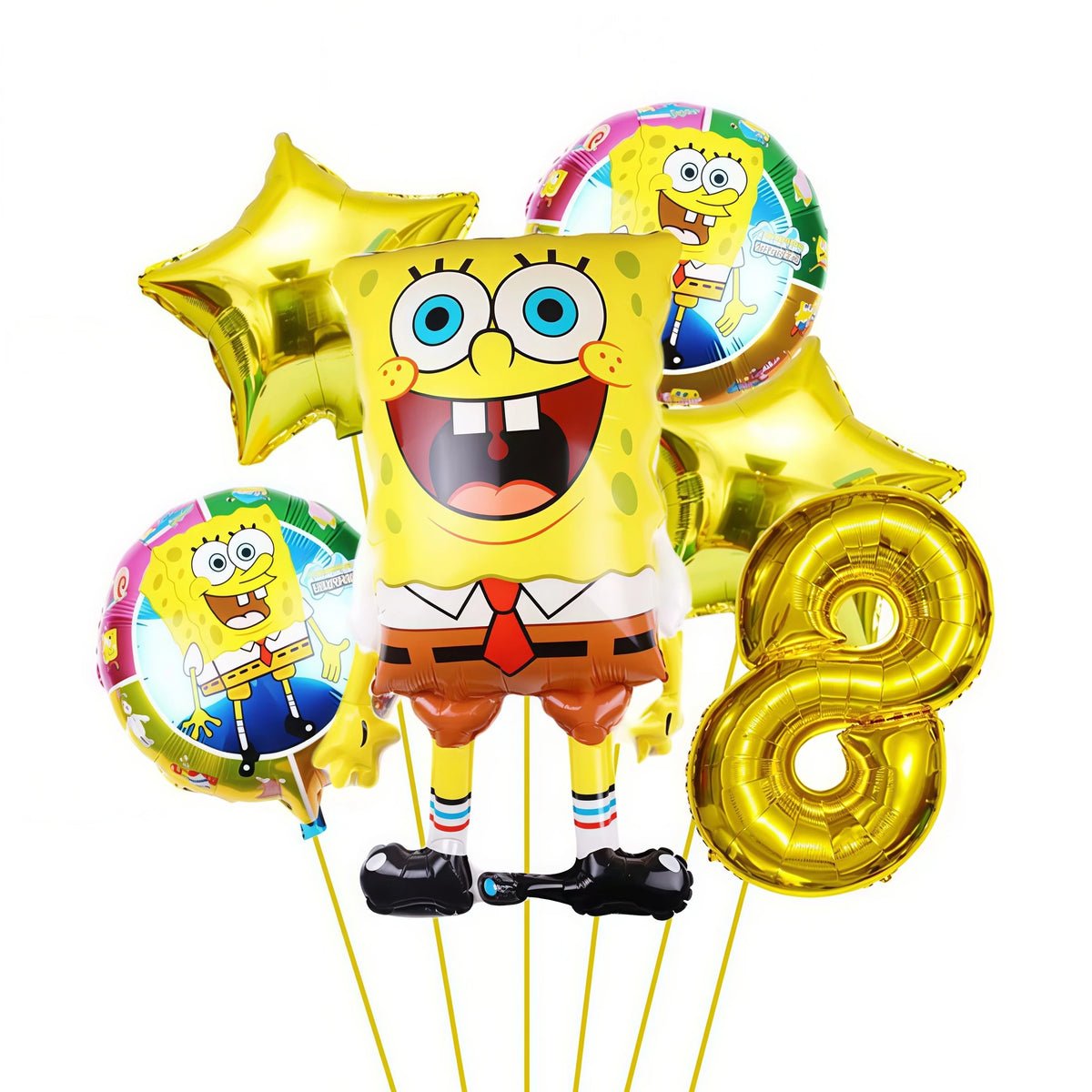 SpongeBob & Patrick Star Foil Balloons – Birthday Party Decor Party Balloons Babs Yellow 8