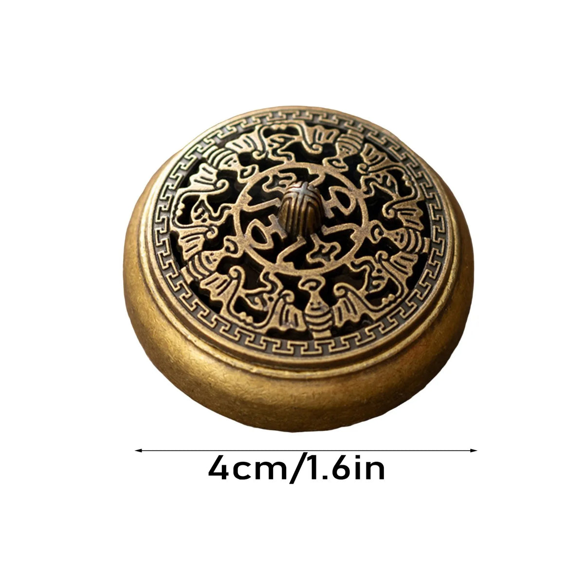 Vintage Brass Incense Burner – 3-Legged Hollow Censer with Lid Incense Burner Babs J One Size
