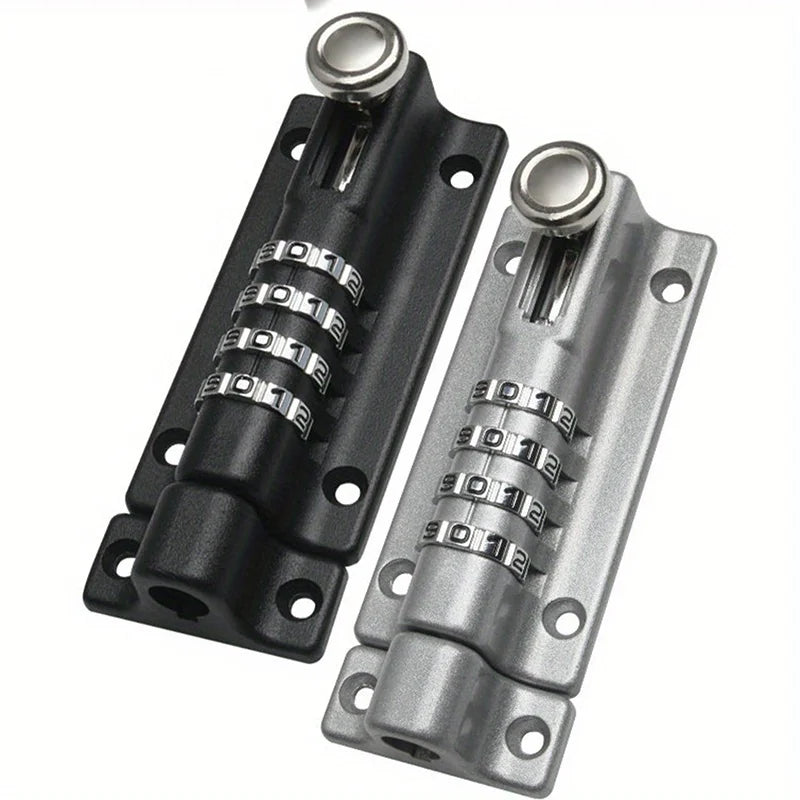 Combination Digit Padlock – Zinc Alloy Door Bolt Latch, Black/Silver Combination Padlock Babs