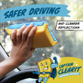 Large Window Defogging Sponge – Streak-Free Mirror & Glass Glass Cleaning Sponge Babs YELLOW