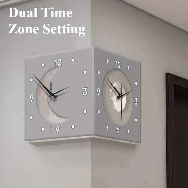 Modern Double-Sided LED Wall Clock – Silent Nordic Decor Decorative Wall Clock Babs