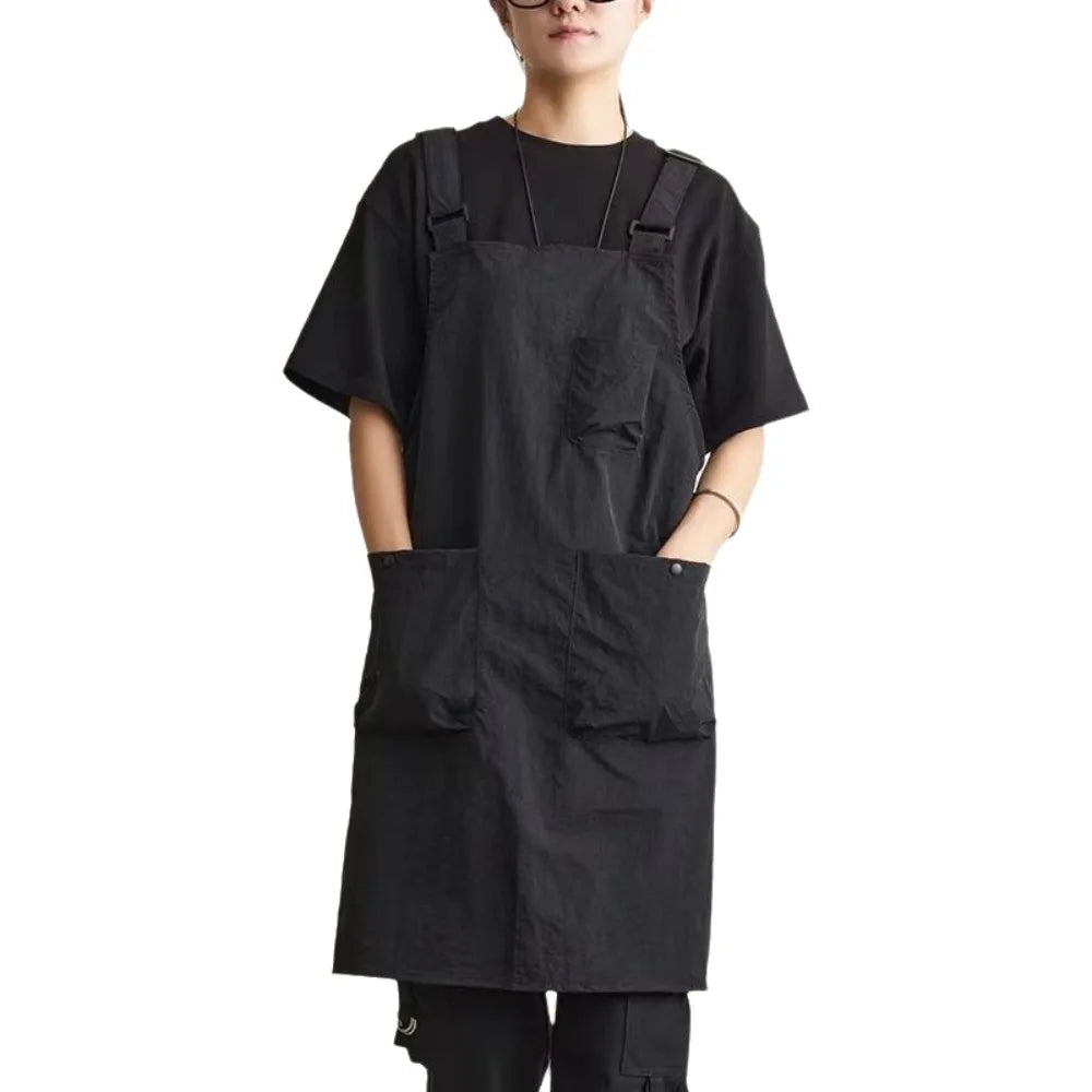 Water-Resistant Adjustable Cooking Apron – Oil-Proof Kitchen Apron Kitchen Cooking Apron Babs Black
