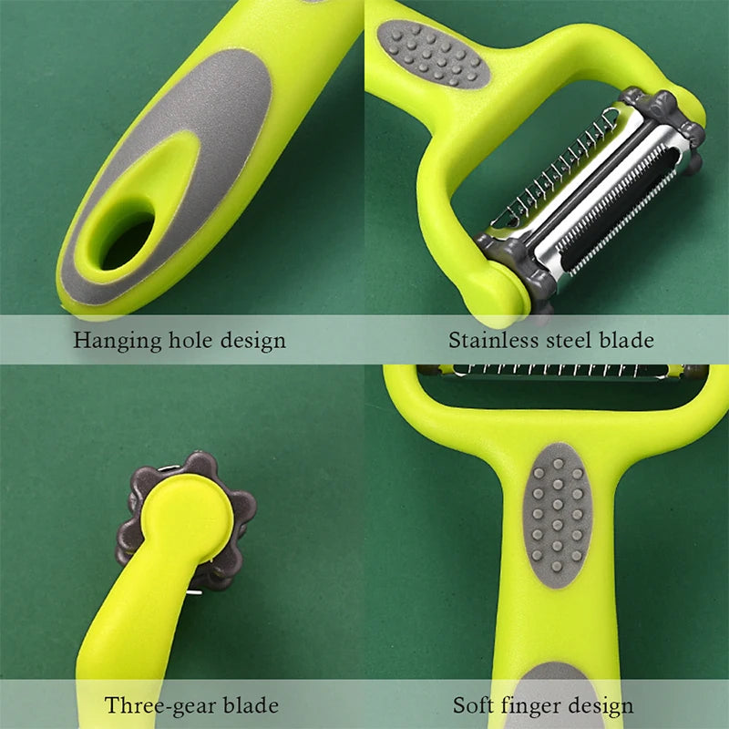 3-in-1 Rotary Vegetable Peeler & Grater – Stainless Steel Vegetable Peeler Grater Babs