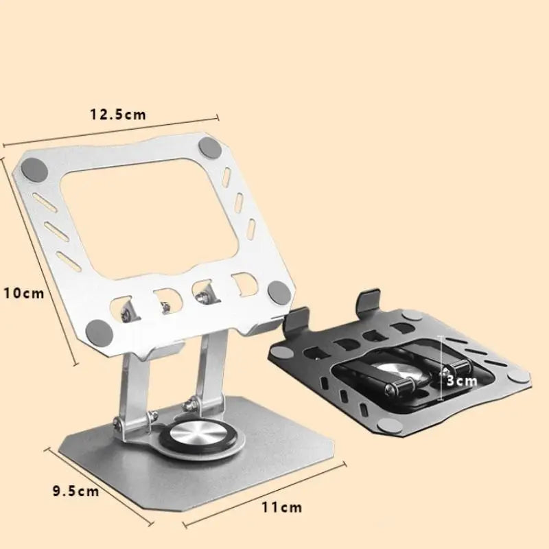 360° Rotatable Foldable Tablet & Laptop Stand – Alloy Desk Holder Tablet Laptop Stand Babs