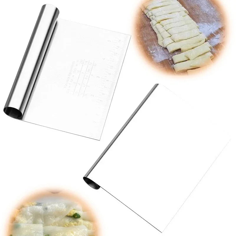 Stainless Steel Dough Scraper & Bread Cutter | Baking Tool Dough Scraper Tool Babs