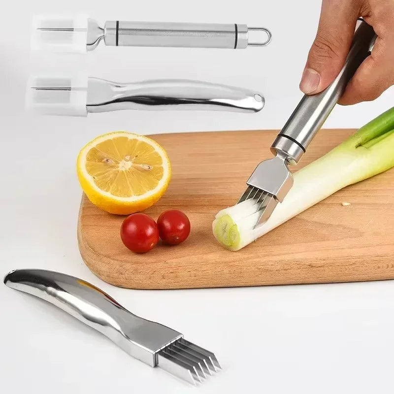 6-Blade Green Onion Slicer & Vegetable Shredder | Kitchen Tool Vegetable Slicer Tool Babs