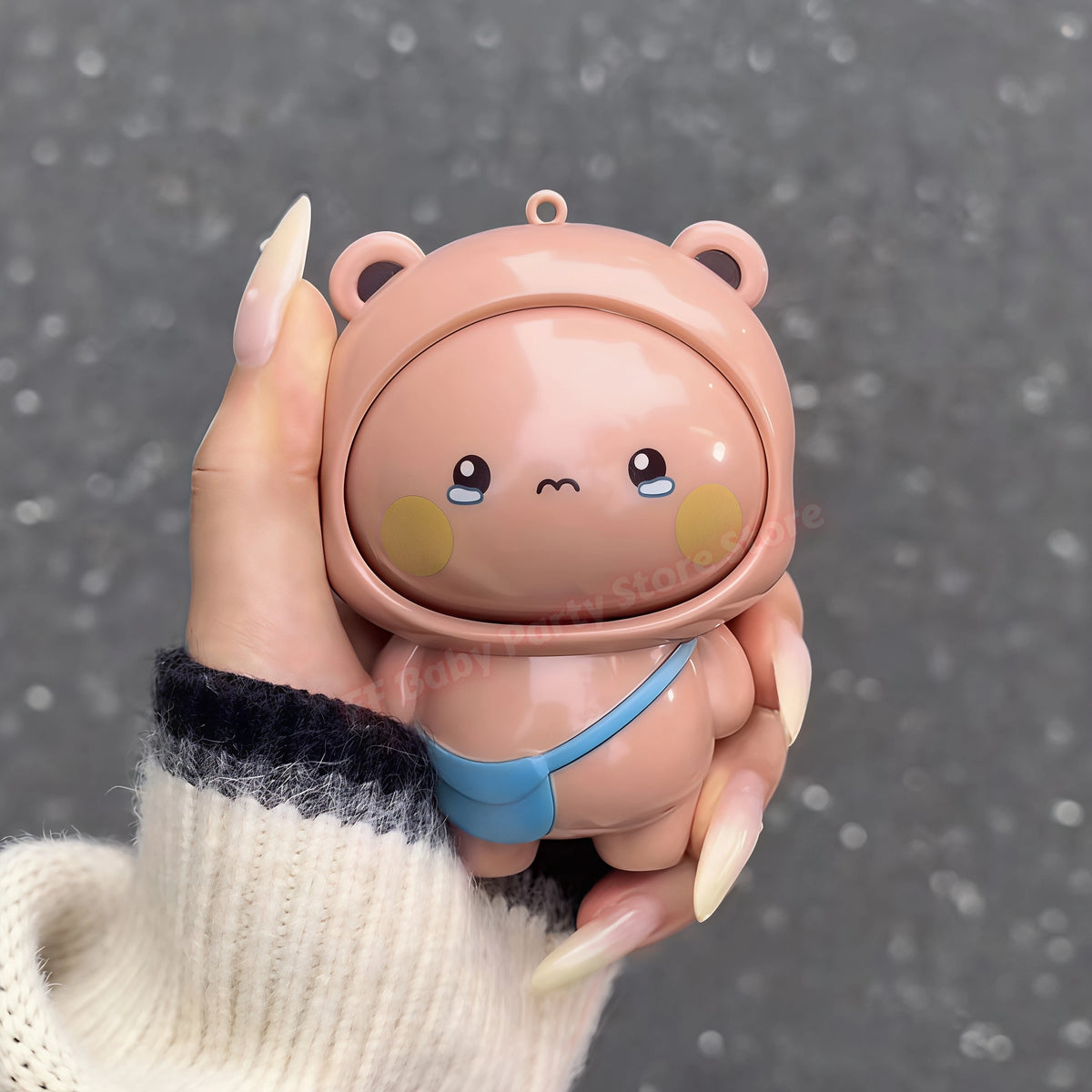 Kawaii Panda Bubu & Yier Face Changing Keychain Doll Keychain Pendant Doll Babs