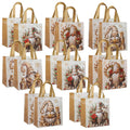Christmas Santa Claus Non-Woven Gift Bags with Handle 4–12pcs Christmas Gift Bags Babs Mix 4Pcs