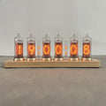 IN14 Nixie Tube Desk Clock – Retro Wood & Bluetooth | Oeny Nixie Tube Desk Clock Babs Maple