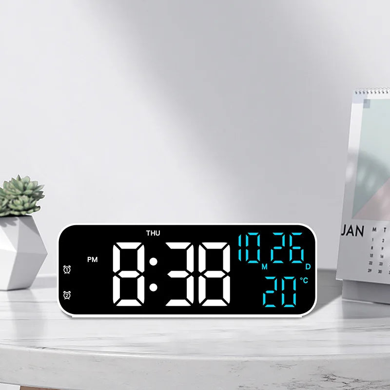 LED Digital Alarm Clock – Temp, Voice Control & Night Mode LED Alarm Clock Babs