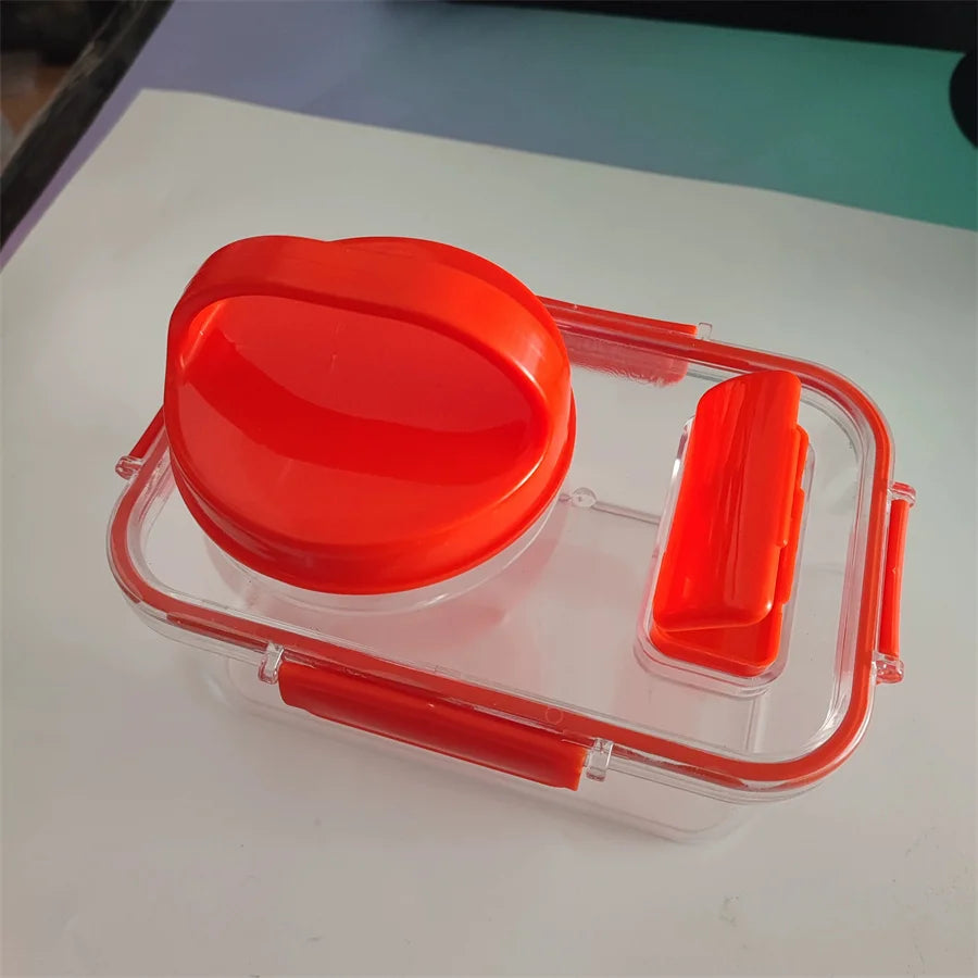 Salad Pod Leak-Proof Container with Flip Lid & Vertical Layers Salad Storage Container Babs