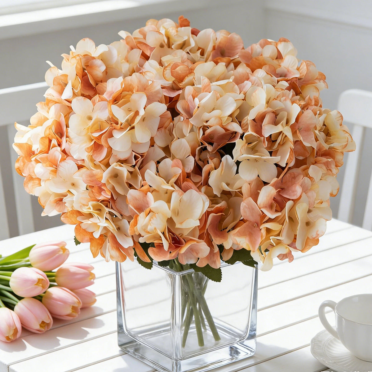 Silk Hydrangea Artificial Bouquet – Wedding & Home Décor Artificial Flower Bouquet Babs