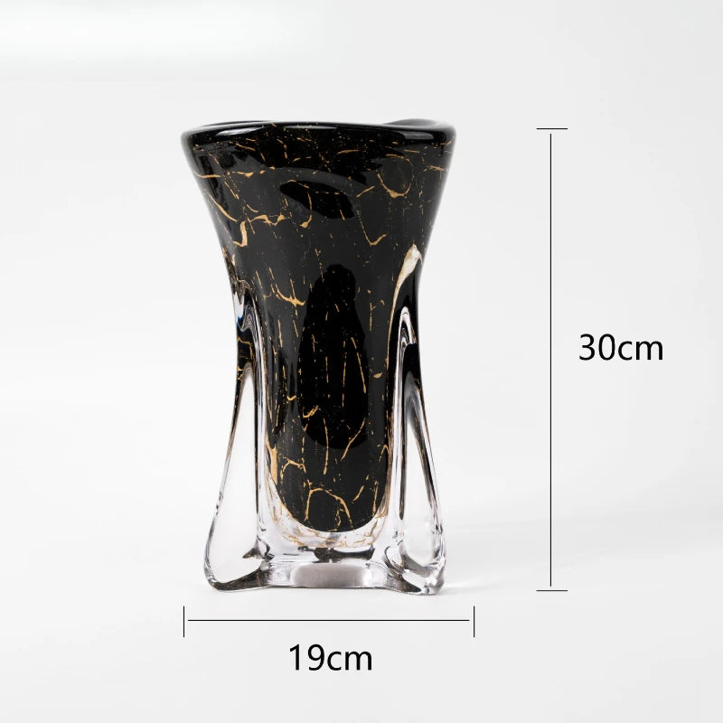 Nordic Glass Glazed Vase | Modern Home Decor Flower Vase Decorative Glass Vase Babs Glass Vase-Small