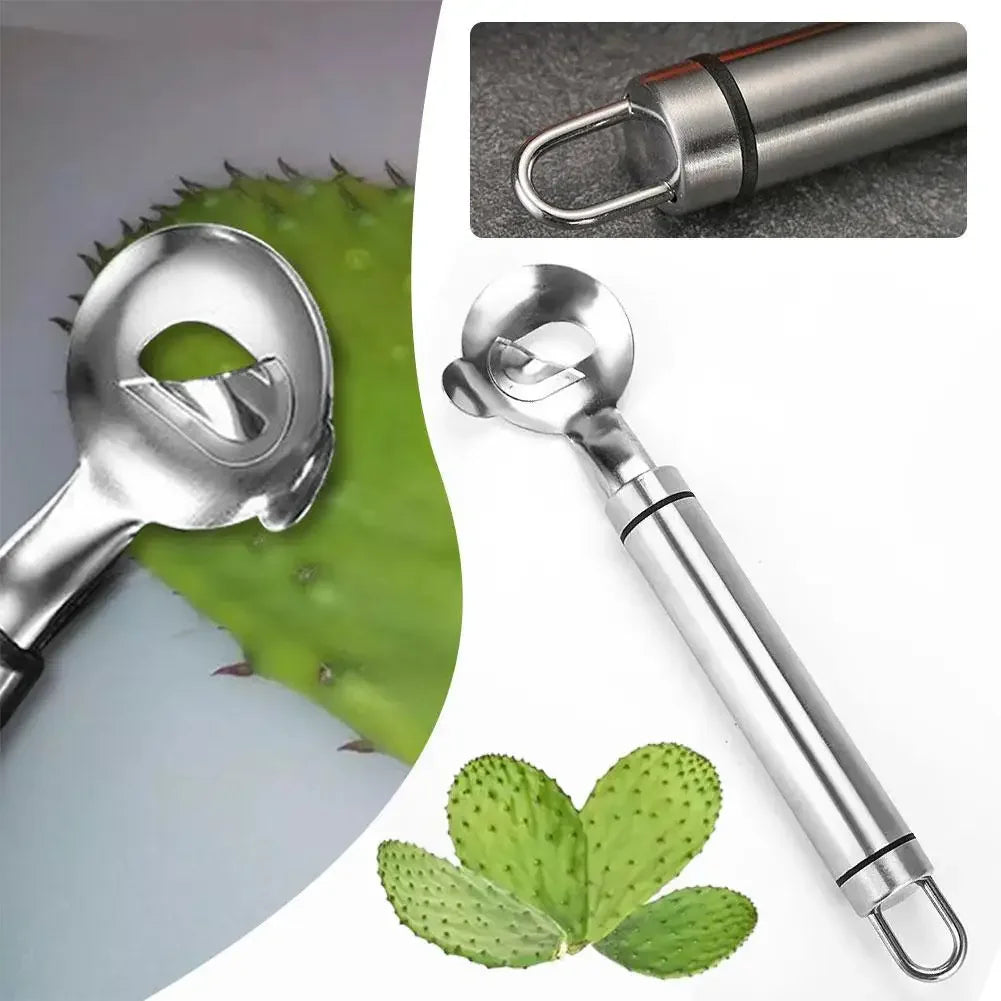 Stainless Steel Cactus Nopales Peeler Spoon | Kitchen Tool Vegetable Peeler Tool Babs