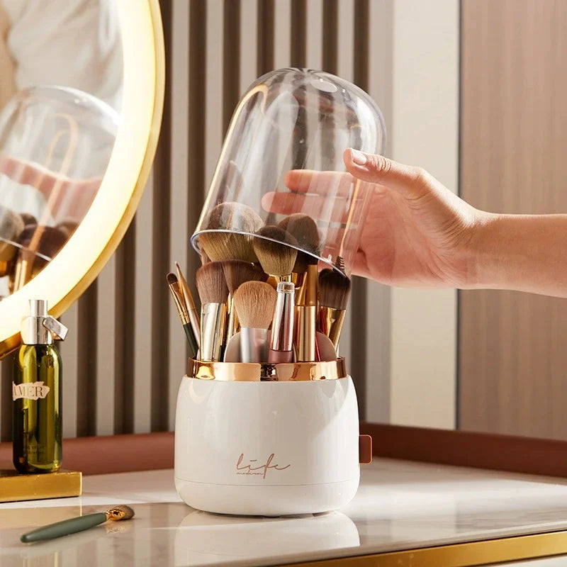 360° Rotating Clear Makeup Organizer | Multi-Compartment Holder Makeup Organizer Babs