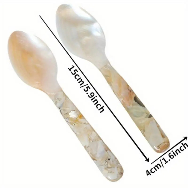 Conch Shell Spoon 15cm – Dessert, Coffee & Dinner Spoon Decorative Dining Spoon Babs