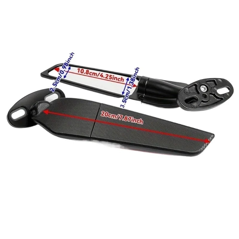 Wind Wing Motorcycle Rearview Mirrors – Honda, Kawasaki, Suzuki, Yamaha Motorcycle Rearview Mirror Babs 1pair
