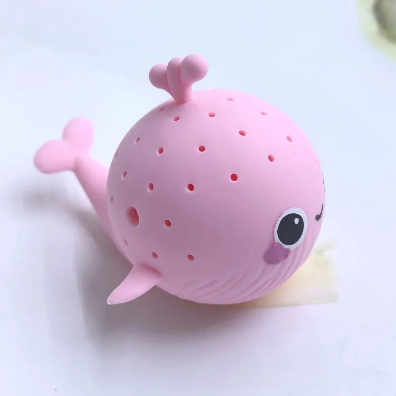 Cute Whale Squeeze Bath Toy – Baby Water Squirt Figure Baby Bath Toy Babs