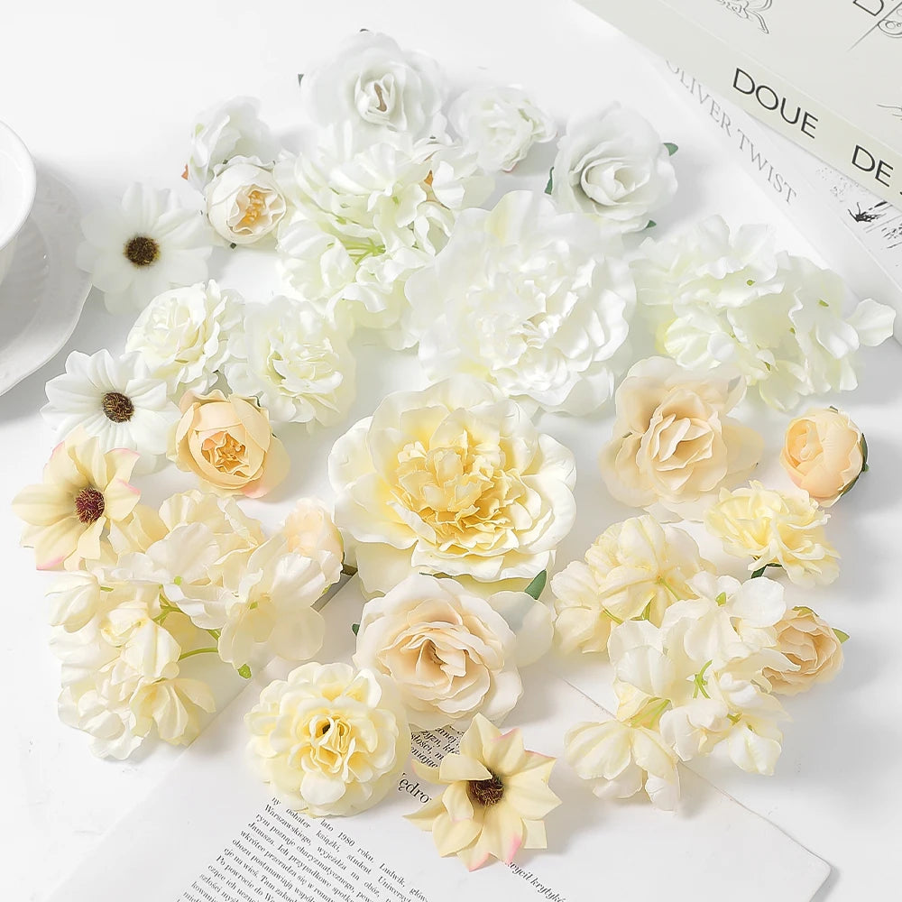 13Pcs Mini Silk Artificial Flowers – Wedding & Home Décor Artificial Silk Flowers Babs