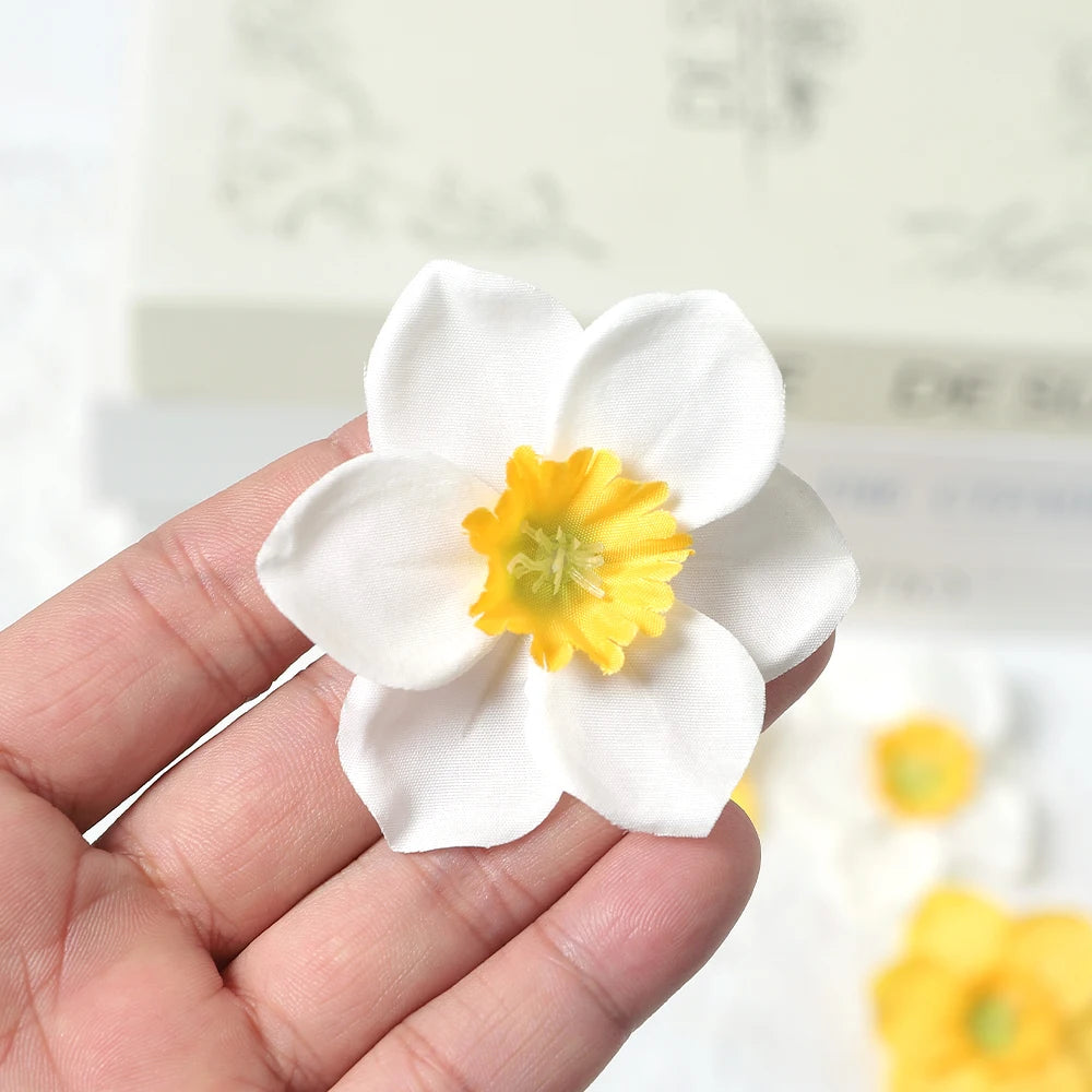 Narcissus Silk Artificial Flowers 10/20Pcs – Wedding & Home Decor Artificial Silk Flowers Babs