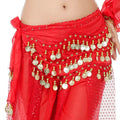 72-Coin Belly Dance Hip Scarf – 3-Layer Gold Coin Waist Chain Dance Hip Scarf Babs 1