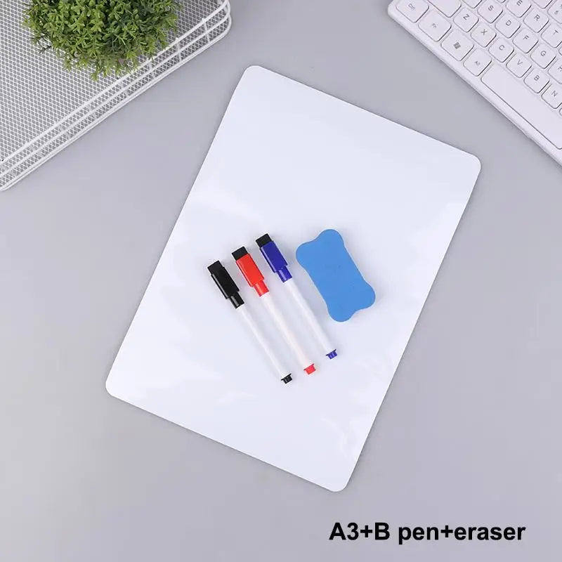 A3/A4 Flexible Magnetic Whiteboard Fridge Dry Erase Board Magnetic Whiteboard Babs A7