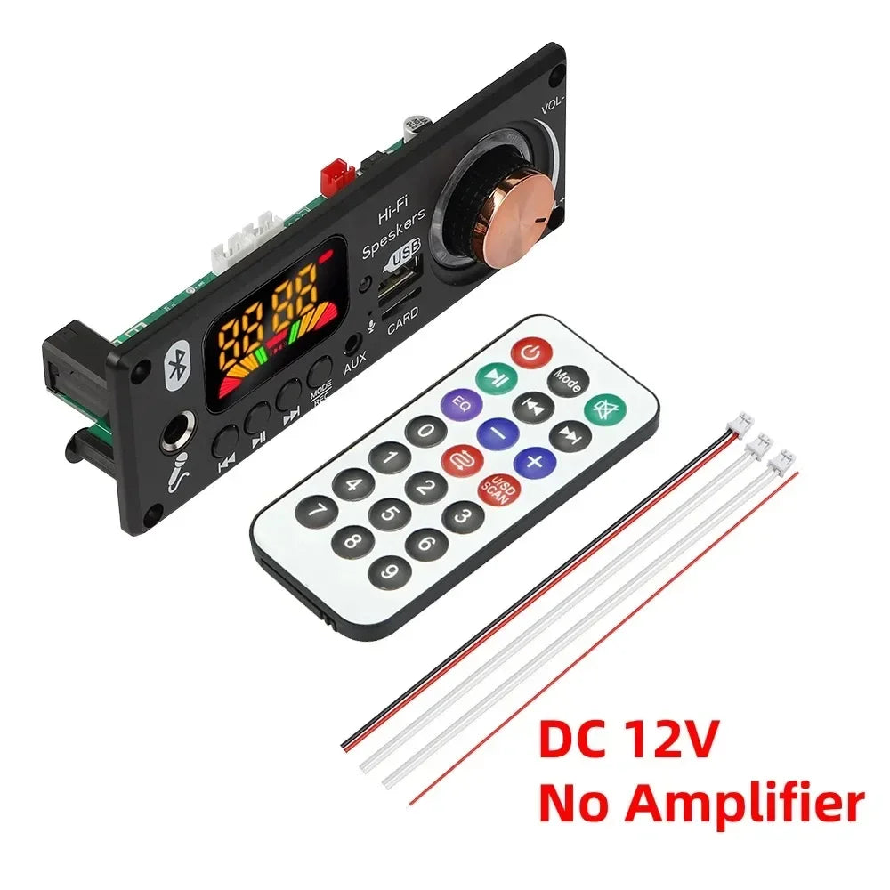 KEBIDUMEI 160W Bluetooth 5.1 MP3 Decoder Board Amplifier FM Radio Bluetooth Amplifier Board Babs DC 12V No Amp