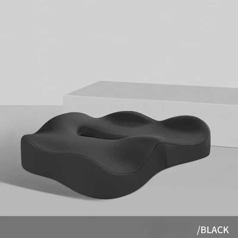 Memory Foam Seat Cushion – Extra Thick Office & Car Chair Pad Memory Foam Cushion Babs black 40x34x8cm