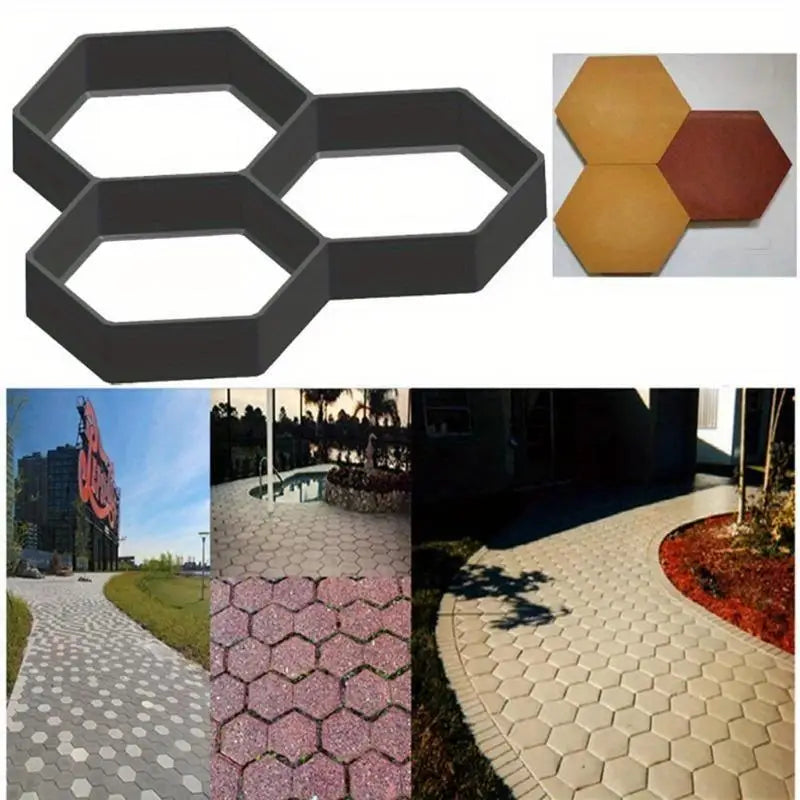 Cement Paving Mold – Embossed Concrete Brick Garden Flooring Concrete Paving Mold Babs