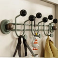 Modern Suction Cup Coat Rack – 5-Hook Nordic Wall Organizer Wall Coat Rack Babs Green B