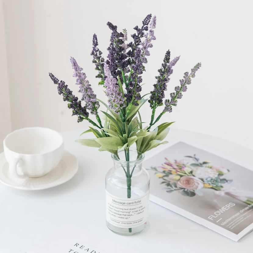 Artificial Lavender Foam Flowers – UV-Proof Wedding & Home Decor Artificial Flower Stems Babs