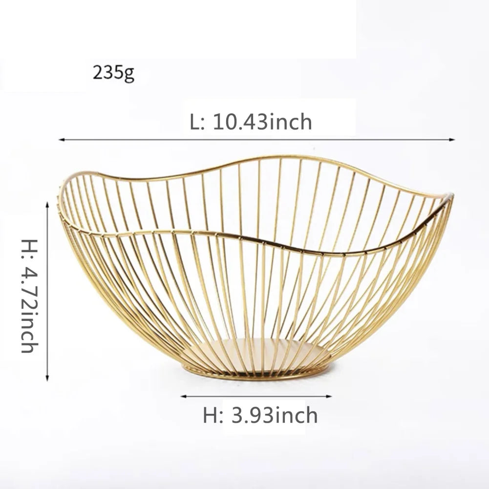 Metal Fruit Basket – Iron Kitchen Storage Bowl Organizer Metal Fruit Basket Babs A2