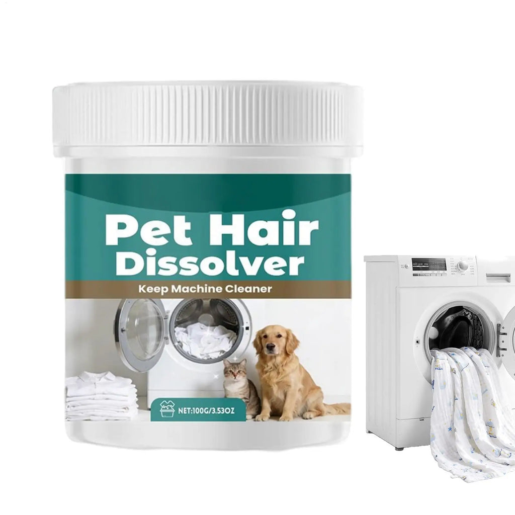 Pet Hair Dissolver Laundry Additive 100g | Washing Machine Cleaner Laundry Detergent Additive Babs