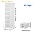 Clear Stackable Shoe Storage Boxes – Large Plastic Organizer Shoe Storage Organizer Babs 6-layer