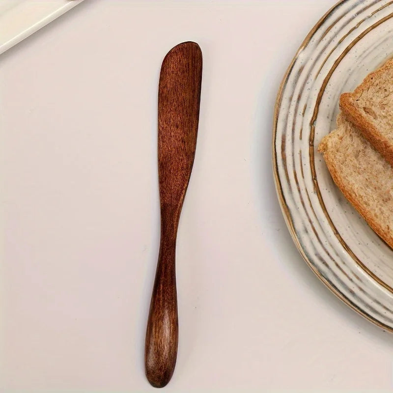 Wooden Cream & Butter Spatula Spreader – Heat-Resistant Kitchen Spreader Knife Babs