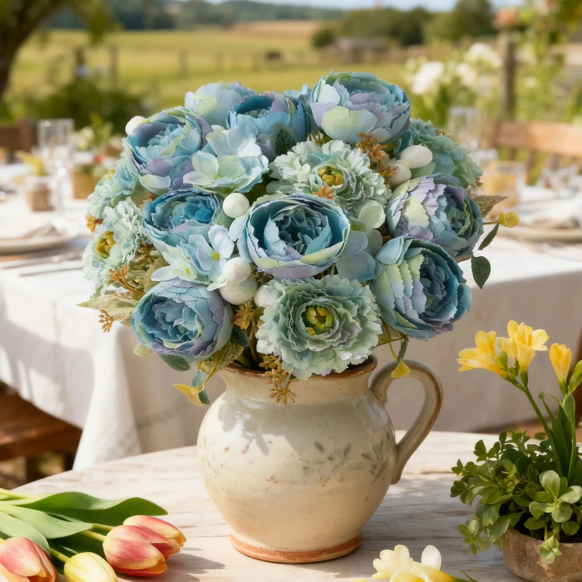 Artificial Silk Rose Bouquet – Wedding & Home Décor Gift Artificial Flower Bouquet Babs