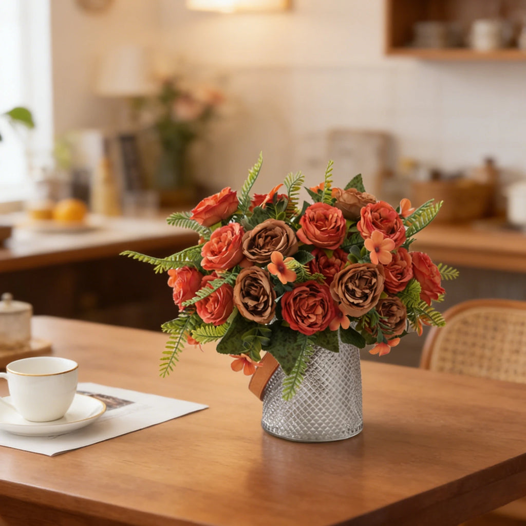 Artificial Silk Peony Bouquet – Wedding & Home Décor Flowers Artificial Flower Bouquet Babs