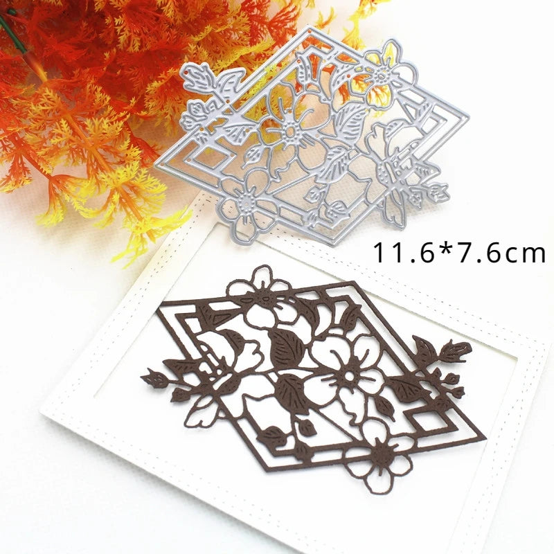 Corner Flower Metal Cutting Dies for Scrapbooking & Cards Metal Cutting Dies Babs B