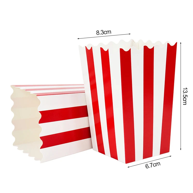 12pcs Popcorn Boxes & Snack Cups – Movie Night Party Supplies Party Snack Containers Babs M 12pcs