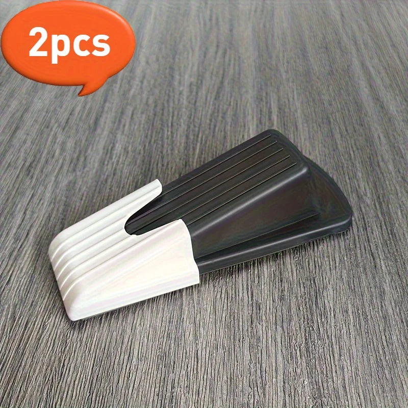 Non-Slip Door Stopper Wedge & Anti-Collision Door Blocker Door Stopper Wedge Babs Black