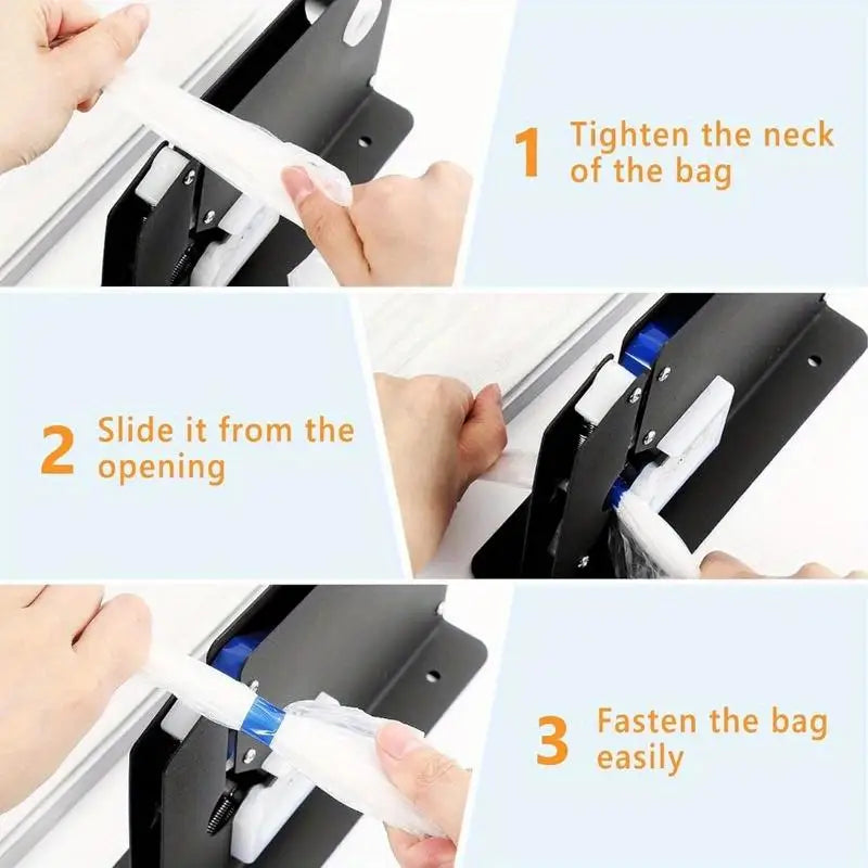 Heavy Duty Steel Poly Bag Sealer Tape Dispenser with Trimmer Bag Sealer Dispenser Babs