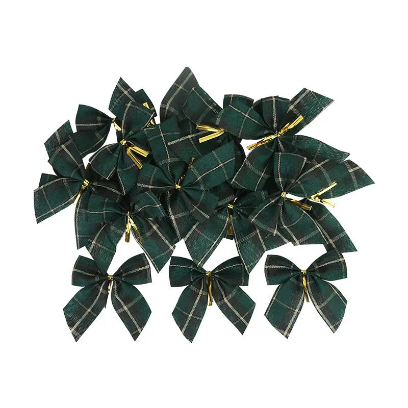 Christmas Bows Xmas Tree Ornaments – DIY Wreath & Gift Wrap Christmas Bow Ornaments Babs D 20pcs