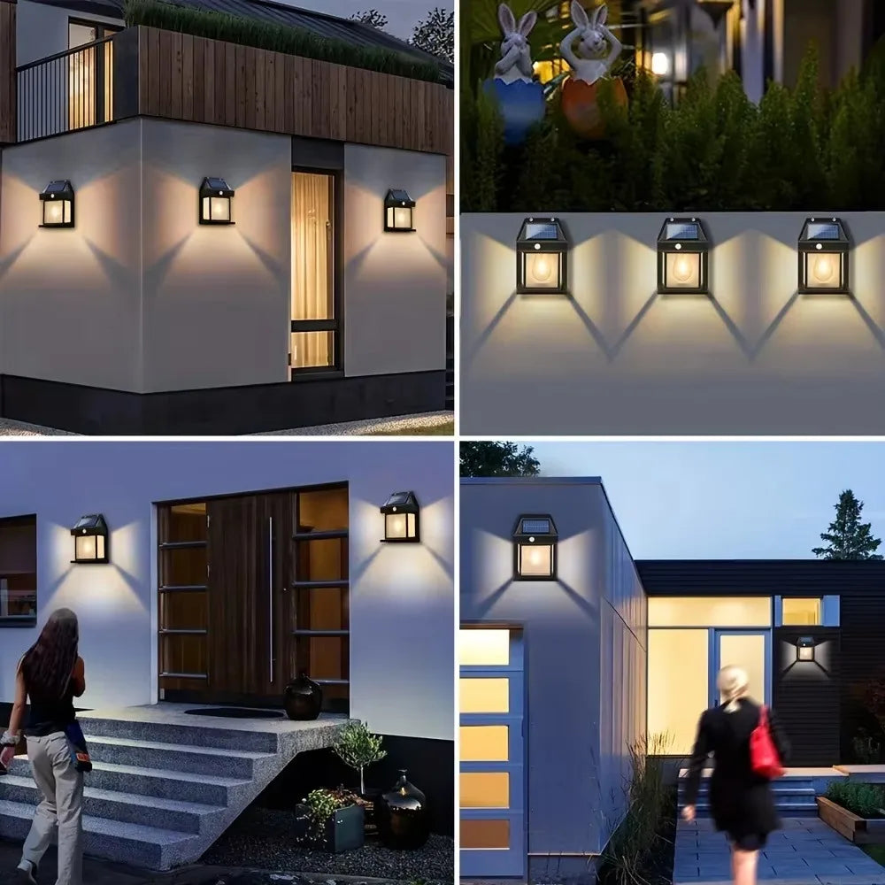 RTONTR Solar Outdoor Wall Light – Waterproof & Dimmable Solar Wall Light Babs