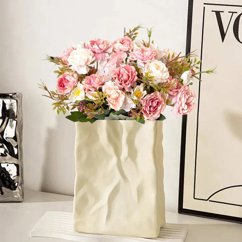 Silk Peony Rose Artificial Flowers for Wedding & Home Décor Artificial Silk Flowers Babs
