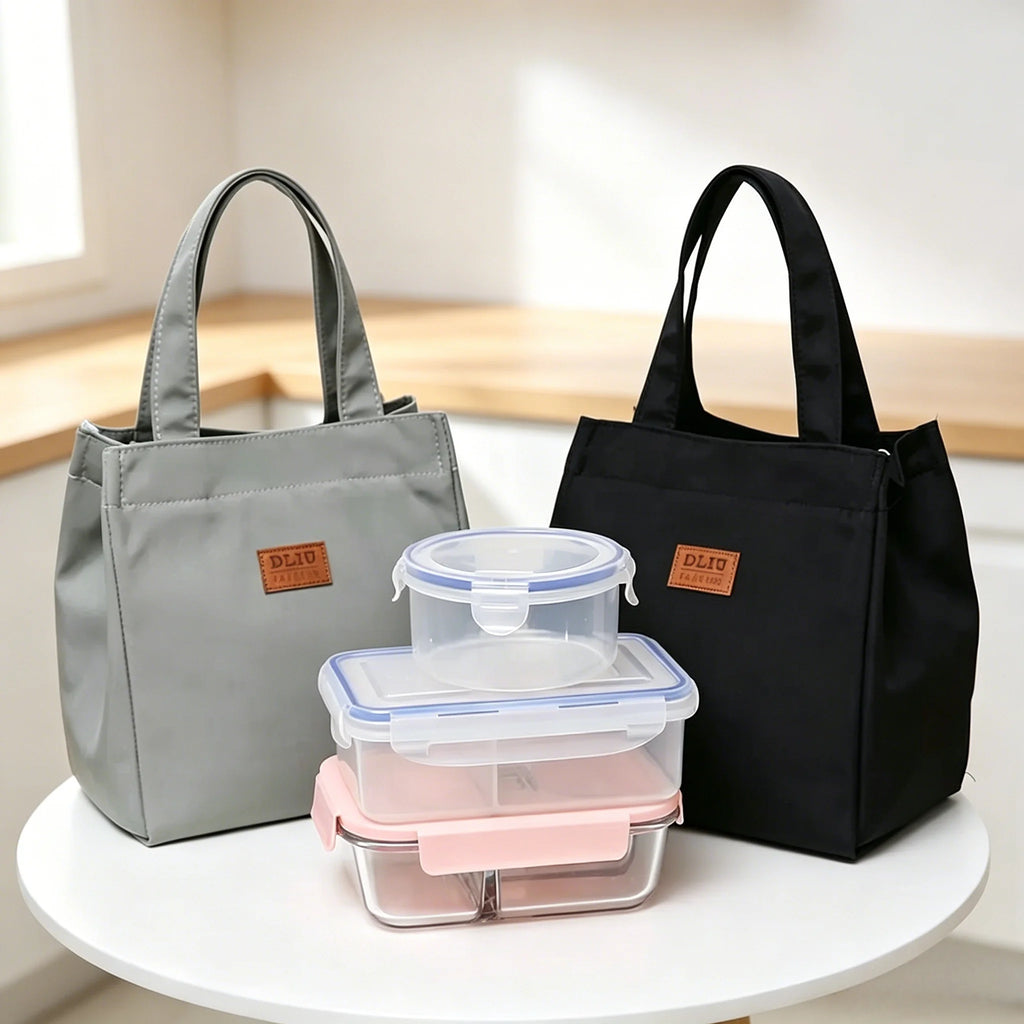 Large Insulated Lunch Bag – Aluminum Foil, Oxford, Foldable Insulated Lunch Bag Babs