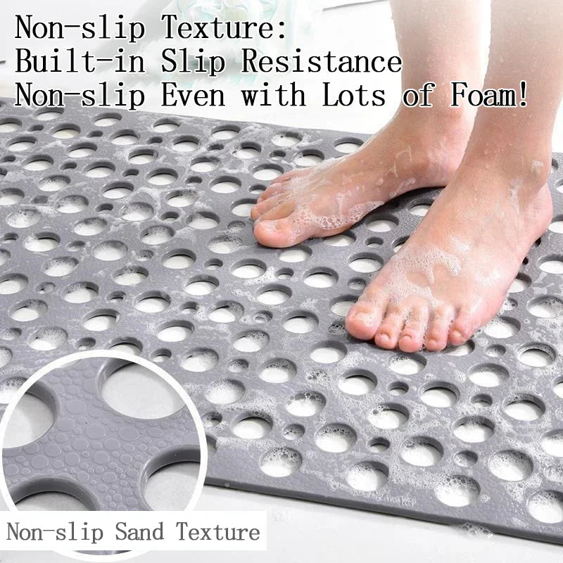 Diatomite Anti-Slip Bath Mat | Suction Cups & Drain Holes Anti-Slip Bath Mat Babs