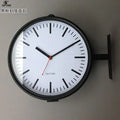 Nordic Double-Faced Silent Metal Wall Clock | Home Décor Wall Clock Babs E 33.5X28CM