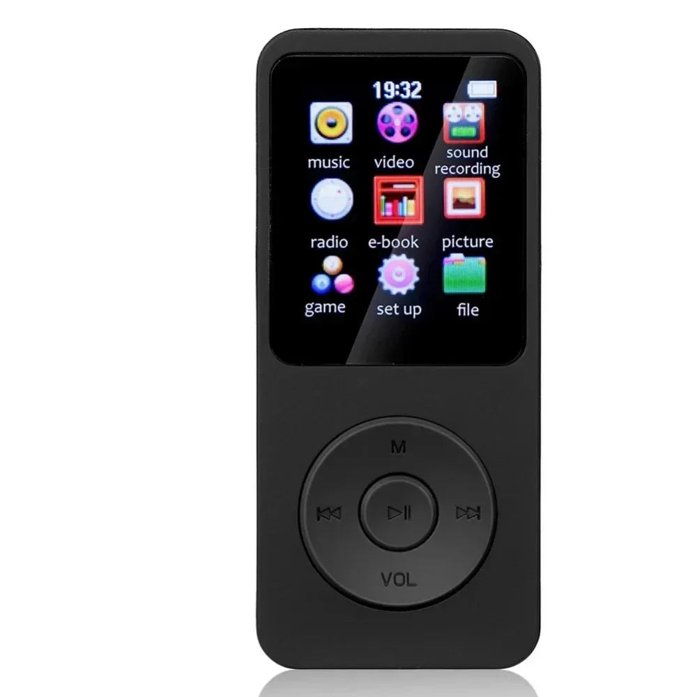 KEBIDUMEI BT 5.0 MP3 MP4 Player | Speaker, FM, E-Book, 128GB TF Portable MP3 MP4 Player Babs Black