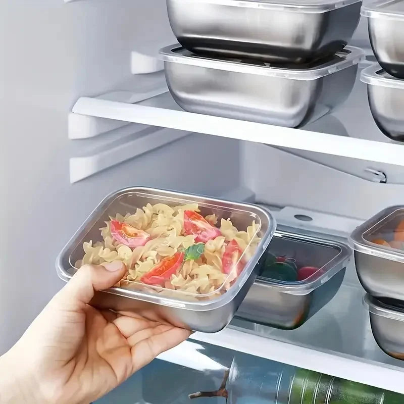 Stainless Steel Sealed Food Storage Containers – Stackable Food Storage Container Babs