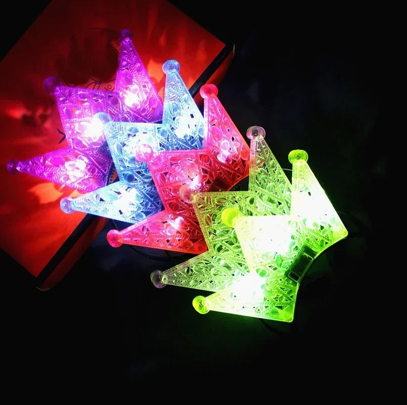 LED Flashing Crown Headband for Party, Halloween & Cosplay LED Party Headband Babs
